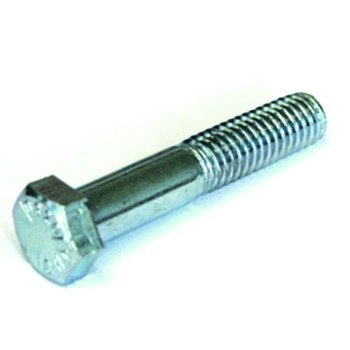 Reliable HC5Z14112L Hex Bolt, 1/4-20 Thread, 1-1/2 in OAL, 5 Grade, Steel, Zinc, Coarse, Partial Thread, 50/BX