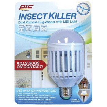 Pic IKC Insect Killer Bulb, 120 V, 65 W, LED Lamp, Ivory