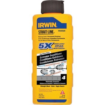 Irwin 4935520 Marking Chalk Refill, Midnight Black, Permanent