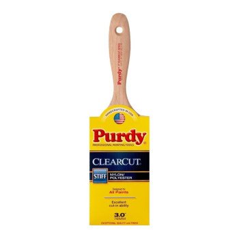 Purdy Sprig Clearcut 144380130 Trim Brush, 3 in W, Nylon/Polyester Bristle, Beavertail Handle