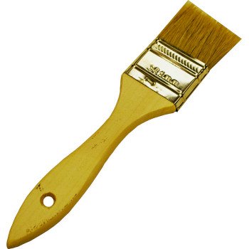 Wooster F5117-1/2 Paint Brush, 1/2 in W, 1-11/16 in L Bristle, Soft Natural China Bristle, Plain-Grip Handle