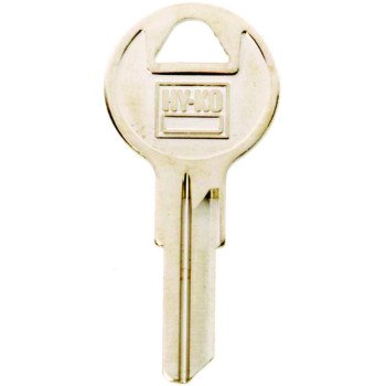 Hy-Ko 11010Y14 Key Blank, Brass, Nickel, For: Yale Cabinet, House Locks and Padlocks