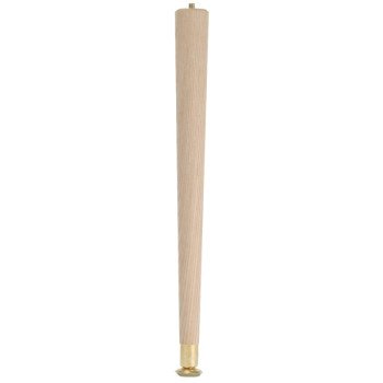 Waddell 2506 Table Leg, 5-1/2 in H, Hardwood, Smooth Sanded