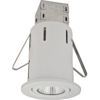 Boston Harbor RS6000R+603-SMK1 Gimble Kit, 50 W, 120 V, 1-Lamp, GU10 Lamp, Steel, White, White