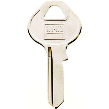 Hy-Ko 11010M5 Key Blank, Brass, Nickel, For: Master Cabinet, House Locks and Padlocks