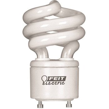 Feit Electric BPESL13T/GU24/D/C Compact Fluorescent Bulb, 13 W, Spiral Lamp, GU24 Lamp Base, 900 Lumens