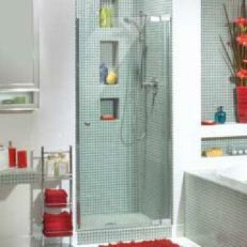 MAAX 136447-981-084 Shower Door, Texture Glass, Frameless Frame, Aluminum Frame