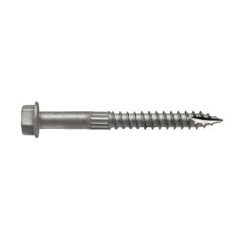 Simpson Strong-Tie Strong-Drive SDS SDS25212-R25 Connector Screw, 2-1/2 in L, Serrated Thread, Hex Head, Hex Drive