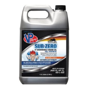 VP Racing Fuels Sub-Zero VP7110004 Synthetic 2T Snowmobile Oil, 1 gal