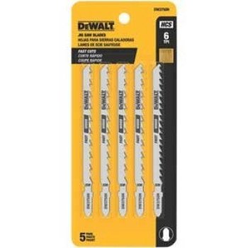 DeWALT DW3750H2 Jig Saw Blade, 1/4 in W, 4 in L, 6 TPI