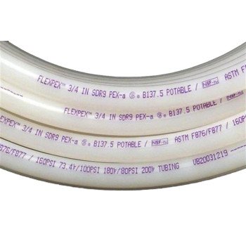 Flair-It SAFEPEX Pro 16064 PEX-A Pipe Tubing, 3/4 in, White, 100 ft L