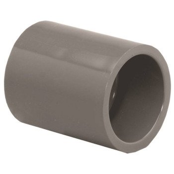 Lasco 829005BC Pipe Coupling, 1/2 in, Slip, PVC, SCH 80 Schedule