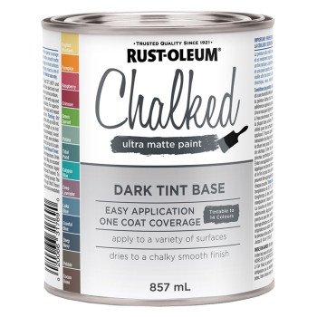 Rust-Oleum 299386 Chalk Paint, Ultra Matte, Dark, 30 oz