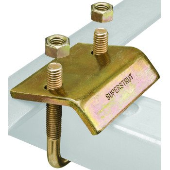 SuperStrut ZU501-10 Beam Clamp, Steel, Gold, Galvanized