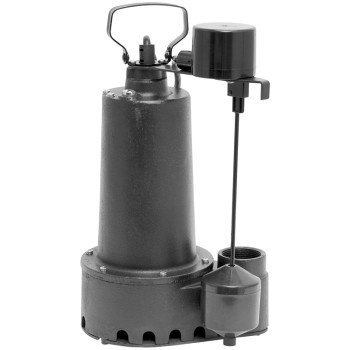 Superior Pump 92511 Pump, 7.6 A, 120 V, 0.5 hp, 1-1/2 in Outlet, 25 ft Max Head, 70 gpm, Iron