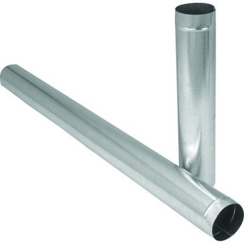 Imperial GV0412 Round Pipe, 8 in Dia, 60 in L, 28 ga Gauge, Steel