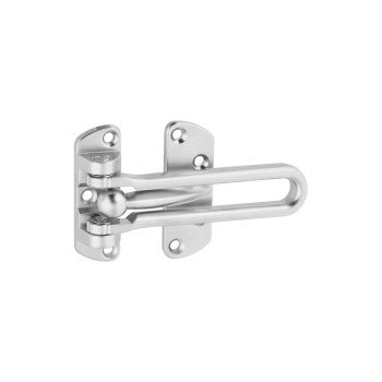 National Hardware V804 Series N273-649 Door Security Guard, 4-1/8 in L, 2-1/2 in W, Satin Chrome