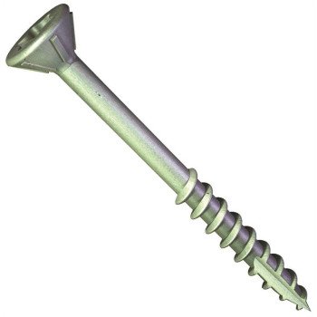 Grabber Construction XG6125G Deck Screw, #6 Thread, 1-1/4 in L, Coarse Thread, Flat Head, Star Drive, QuickGrab Point