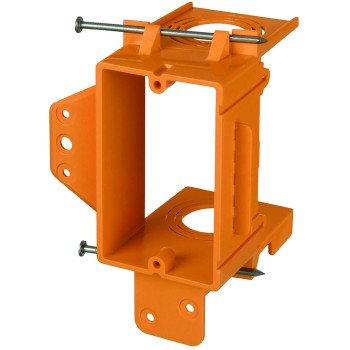 Carlon SC100A Mounting Bracket, PVC, Orange, Nail Mounting