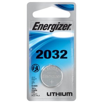 Energizer ECR2032BP Coin Cell Battery, 3 V Battery, 235 mAh, CR2032 Battery, Lithium, Manganese Dioxide