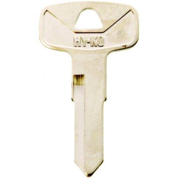 Hy-Ko 11010YH38 Automotive Key Blank, Brass, Nickel, For: Yamaha Motorcycle Locks