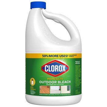 Clorox ProResults 32437 Outdoor Bleach, 121 oz, Liquid, Bleach, Pale Yellow