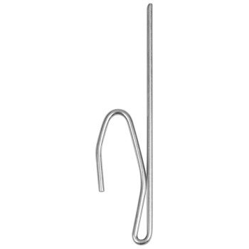 Kenney KN1007 Pin-On Hook, Steel, Silver