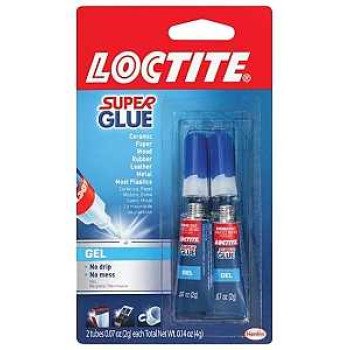 Loctite 1399965 Super Glue, Gel, Clear/Colorless, 2 g Tube