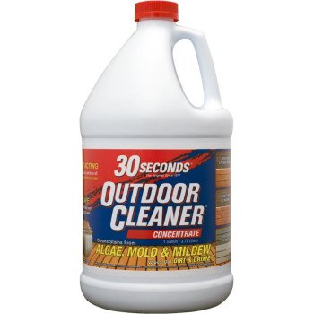 30 Seconds 1G30S Outdoor Cleaner, 1 gal, Bottle, Liquid, Bleach, Light Yellow