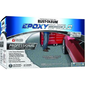 Rust-Oleum 238467 Floor Coating Kit, Semi-Gloss, Dark Gray, Liquid