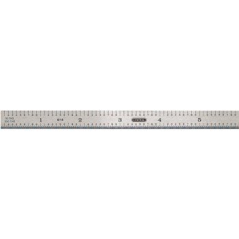 General 616 Precision Measuring Ruler with Graduations, SAE Graduation, Stainless Steel, 15/32 in W