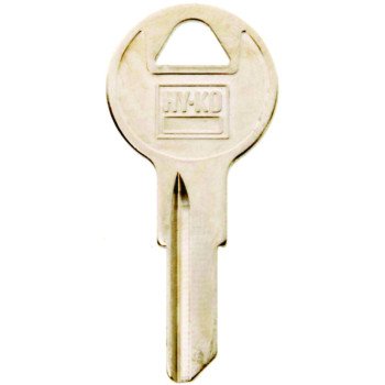 Hy-Ko 11010Y103 Key Blank, Brass, Nickel, For: Yale Cabinet, House Locks and Padlocks