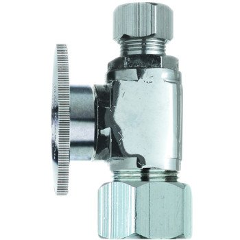 Plumb Pak PP20063LF Shut-Off Valve, 5/8 x 3/8 in Connection, Compression, Brass Body