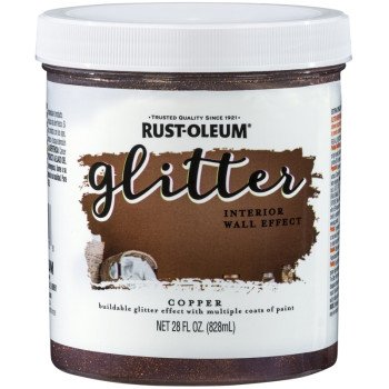 Rust-Oleum 360222 Textured Glitter Paint, Copper, 28 fl-oz, Can