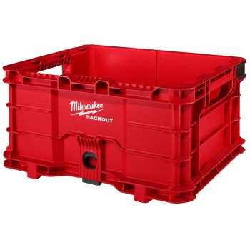 Milwaukee PACKOUT 48-22-8440 Crate, 1872 cu-in Capacity, Polymer, 16 in L, 13 in W, 9 in H