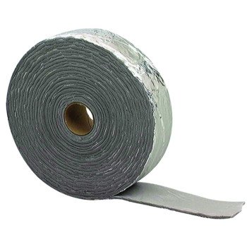 M-D 02394 Pipe Insulation Wrap, 30 ft L, 1/8 in Thick, PVC, Black/Silver