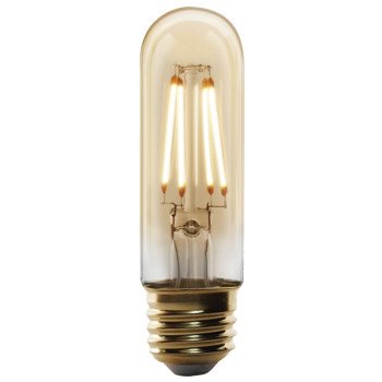 Feit Electric T10/VG/LED LED Bulb, Decorative, T10 Lamp, 40 W Equivalent, E26 Lamp Base, Dimmable, Amber