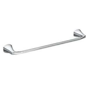 Moen Lindor MY8724CH Towel Bar, 24 in L Rod, Brass/Zinc, Chrome, Wall Mounting