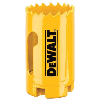 DEWALT DAH180022 Hole Saw, 1-3/8 in Dia, 1-3/4 in D Cutting, 5/8-18 Arbor, 4/5 TPI, HSS Cutting Edge