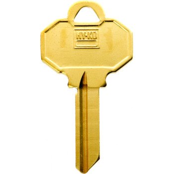 Hy-Ko 11010BW6 Key Blank, Brass, Nickel, For: Baldwin Cabinet, House Locks and Padlocks