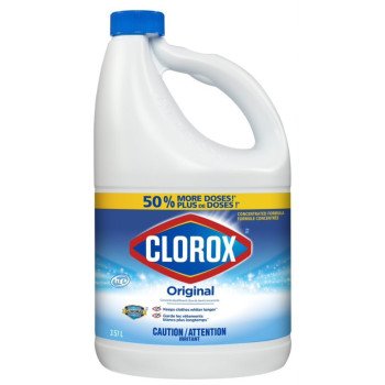 Clorox 01378 Original Concentrated Bleach, 3.57 L Bottle