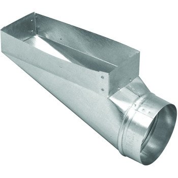 Imperial GV0656 End Boot, 3 in L, 10 in W, 5 in H, 90 deg Angle, Steel, Galvanized