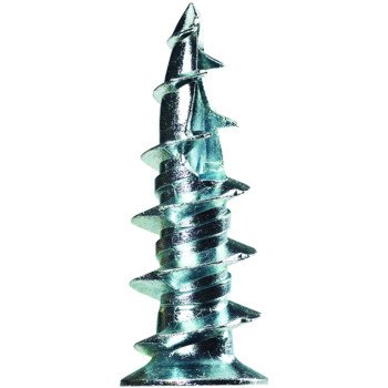 Cobra Anchors 041M Wall Anchor with Screw, Zinc, Zinc