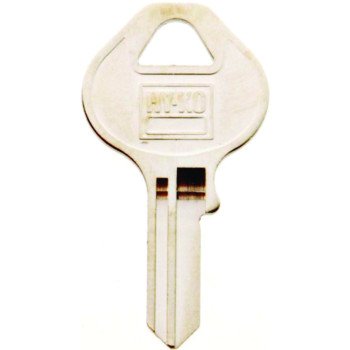 Hy-Ko 11010M13 Key Blank, Brass, Nickel, For: Master Locks and Padlocks