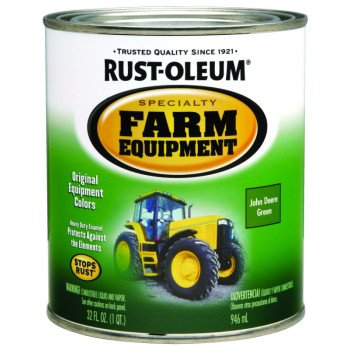 RUST-OLEUM SPECIALTY 7435502 Farm Equipment Enamel, Green, 1 qt Can