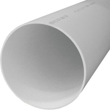 Charlotte Pipe PVC 30030 0600 Sewer and Drain Pipe, 3 in, 10 ft L, PVC, White