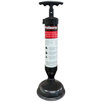 ProSource L-105D Air Powered Plunger, 19 in OAL, 6 & 2-5/8 in Cup