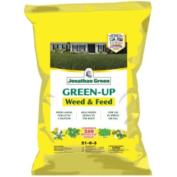 Jonathan Green 12345 Weed and Feed Lawn Fertilizer, 45 lb Bag, Granular, 21-0-3 N-P-K Ratio