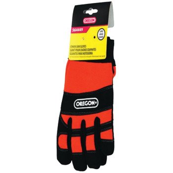 Oregon 564449 Safety Gloves, L, Knit Wrist Cuff, Leather