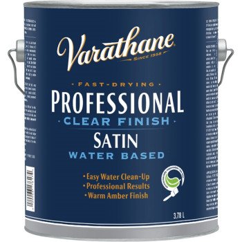 Varathane 248016 Finish, Satin, Clear, Liquid, 3.78 L